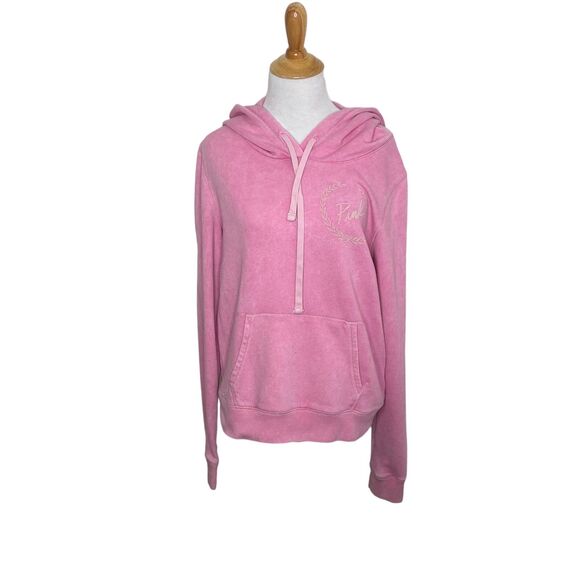 Victoria's Secret PINK Textured Light Pink Hoodie. Size Medium. - Picture 1 of 7